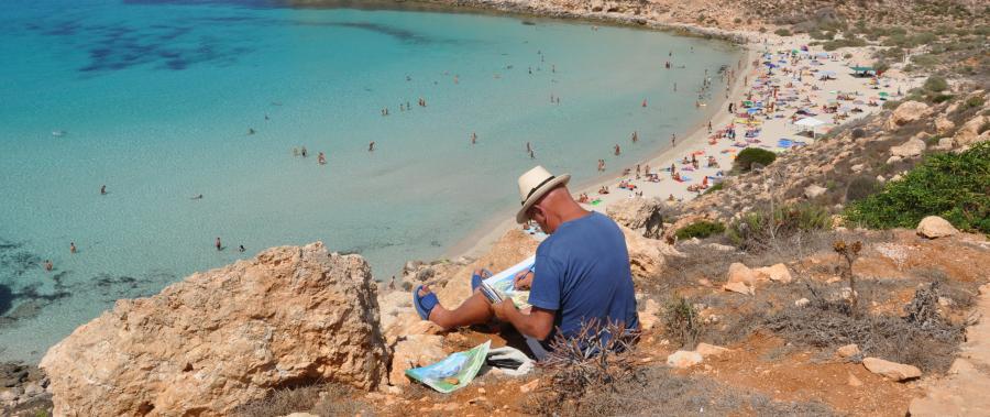 Uno scorcio di Lampedusa (foto di Lisa Ciardi)