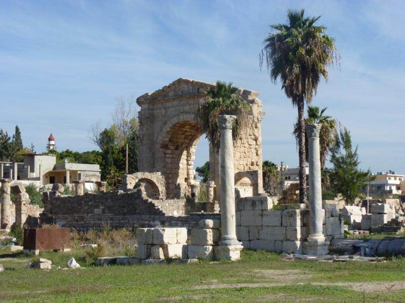Il sito archeologico nel centro di Tiro 