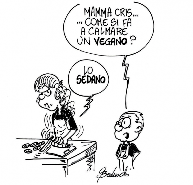 Vignetta sul vegano